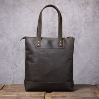 S. WORKER Vintage ของแท้หนังผู้ชายกระเป๋าถือ Cowhide กระเป๋าเอกสารไหล่กระเป๋าผู้หญิง Casual Tote กระเป๋าใหม่ Crazy-Horse Leatherhot