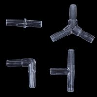 ❃ 10pcs New Hot I L T Y Type Hose Equal Tee Transparent Acrylic Hose Water Pipe Connectors Aquarium Pipe