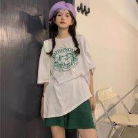 COD DSFERTRETRE Sheep Print Short-sleeved Female Harajuku Style T-shirt Female Summer Korean Style Niche Design Loose Half-sleeved Top