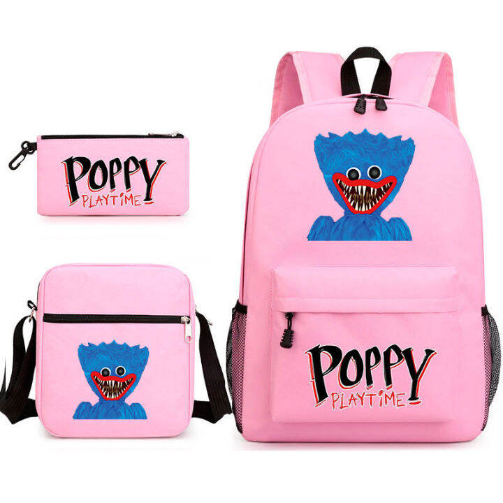 top-2022-new-arrival-huggy-wuggy-poppy-playtime-game-three-piece-set-shoulder-bag-backpack-pen-bag-3-in-1