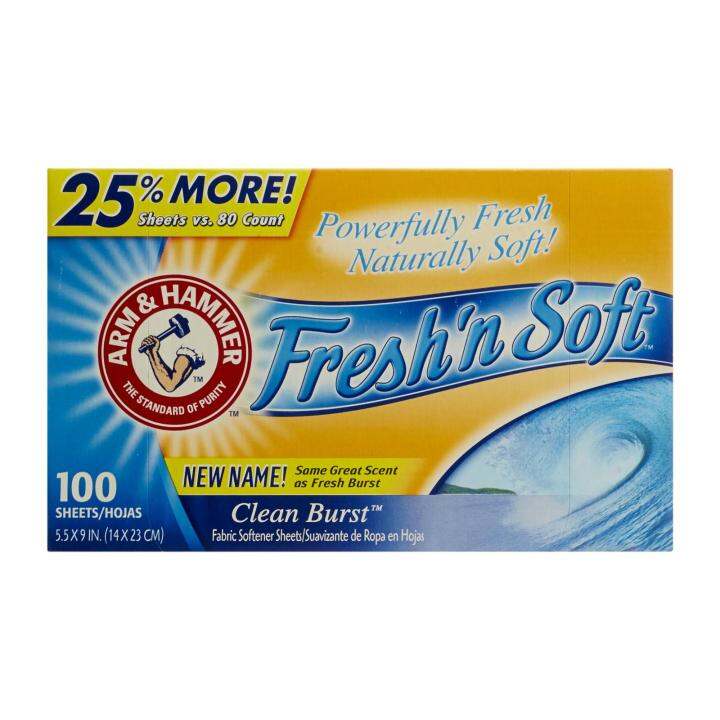 Arm & Hammer Fresh'N Soft Dryer Sheets Fresh Burst | Lazada Singapore