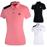 ANEW Golf Ladies Summer Short-Sleeved Quick-Drying Wicking Sports Breathable Stretchy Fashion Outdoor Womens Jersey T2303Summer