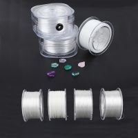 【YD】 30-200M/Roll 0.2/0.6/0.8/1mm Elastic Cord Thread Jewelry Accessories Beading String Necklace