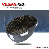 ✾℗ Motorcycle Storage Box PU Leather Rear Trunk Cargo Liner Protector Accessories For PIAGGIO Vespa 150 Vespa Sprint 150