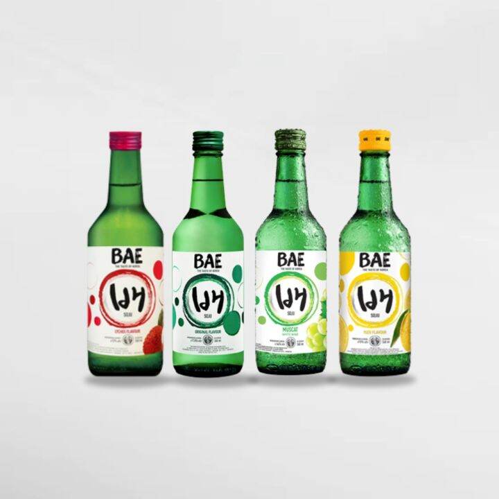Soju Korea BAE Soju All Variant ( Ori, Lychee, Yuzu, Muscat) 360ml