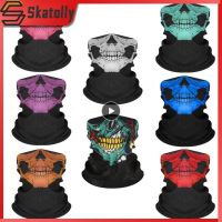 ﹍✇™ 1 20PCS Men Scarf Halloween Ride Bandana Women Headscarf Ski Skull Half Face Mask Ghost Scarf Neck Hiking Scarves Balaclava