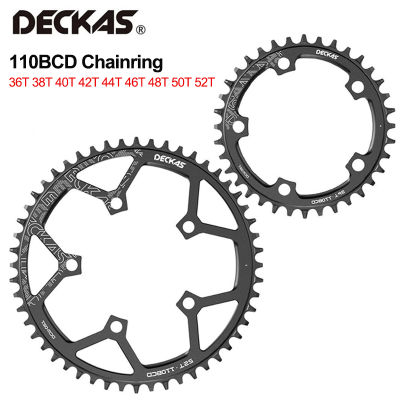 ﹊ Deckas 110BCD Road Bike Chainring 36T 38T 40T 42T 46T 48T 50T 52T Aluminum Bicycle Narrow Wide Chainwheel For Shimano Sram