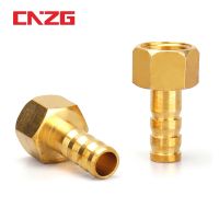 Brass Hose Pipe Fitting Couping 4 6 8 10 19 Barb Tail 1/8 1/4 1/2 3/8 BSP Female Thread Copper Connector Joint Coupler Adapter