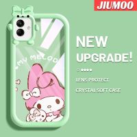 JIUMOO เคส F04 M04 A04ลายการ์ตูนน่ารักน่ารักเมโลดี้สีสันสดใสกันกระแทกเคสโทรศัพท์โปร่งใสสร้างสรรค์เคสใสทำจากซิลิโคนป้องกันเลนส์กล้องมอนสเตอร์ตัวเล็กๆ