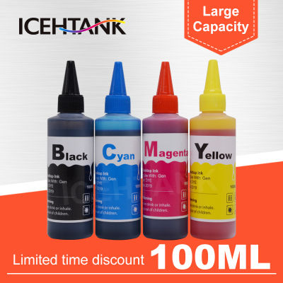 ICEHTANK Printer Ink Refill kit For HP for Canon For Epson For Brother Inkjet Cartridge Ciss tank Universal 100ml Bottle Dye Ink