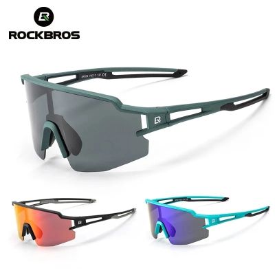 ROCKBROS แว่นตาโพลาไรซ์การเดินป่าการขี่ม้า UV400แว่นตากันแดดสำหรับจักรยานตกปลาจักรยานจักรยานแว่นกันแดดกันลมแว่นตาโฟโตโครมิก