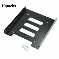 Eunaimee 10packs Black 2.5" SSD to 3.5" Bay Hard Drive HDD Mounting Dock Tray Bracket Adapter