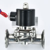 【hot】☼✜  2  304 Nomally Closed Clamp Type Sanitary Solenoid AC220V DC24V Food grade solenoid valve