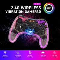 ?จอยเกมส์คอมพิวเตอร์ไร้สาย WIRELESS 2.4G OKER W-309  VIBRATION GAMEPAD