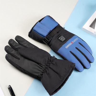Heated Gloves Electric Heated Gloves Thermal Warm Heat Gloves Skiing Climbing Snowboarding Motocross For Snowmobile