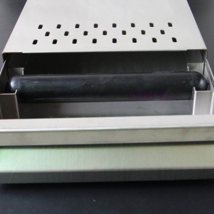 Coffee machine slag box stainless steel drawer slag box rubber hose