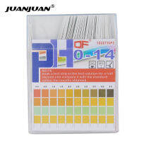 แถบ 100 แถบ / กล่องแผ่นทดสอบ pH 0-14 กระดาษทดสอบสารสีน้ําเงินพรีเมี่ยม