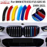 3ชิ้นคลิปแถบคิ้วสำหรับรถแข่งรถ BMW E70 E53 F15 G05 X5 2020 1999-2019 M Power Germany Flag