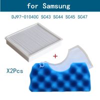 Blue Sponge Hepa Filter Kit for Samsung DJ97-01040C SC43 SC44 SC45 SC47 Series Robot Vacuum Cleaner Parts Car Accessories