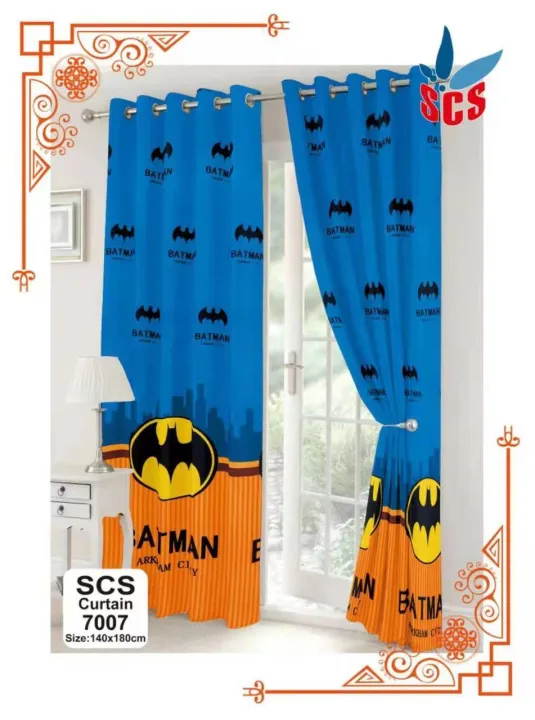 KT Batman Curtain No Ring (1pcs)(140 x 180cm) | Lazada PH