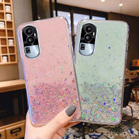 เคสโทรศัพท์สินค้าพร้อมในสต็อกสำหรับ OPPO Reno 10 Reno10 Pro Plus Pro + 5G เคสใสซิลิโคน TPU นิ่มลายดาวระยิบระยับ