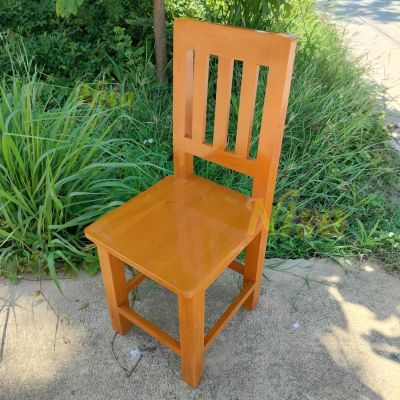 เก้าอี้พนักพิง เก้าอี้ไม้สักทองพร้อมใช้งาน ประกอบสำเร็จ เก้าอี้นั่งพิง พนักพิงสูง เก้าอี้นั่งกินข้าว เก้าอี (สีย้อมไม้สัก)🍀รับประกันสินค้า🍀
