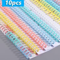 10pcs 30 Hole Loose-leaf Plastic Binding Ring Spring Spiral Rings for 30 Holes A4 A5 A6 Paper Notebook Stationery Office Supplie Note Books Pads