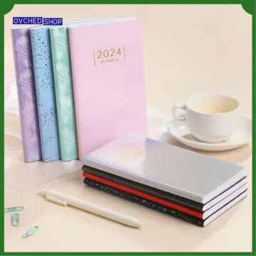 Pocket 2024 Agenda Book Mini A6 with Calendar Notebooks To Do List English  Notepad School Office