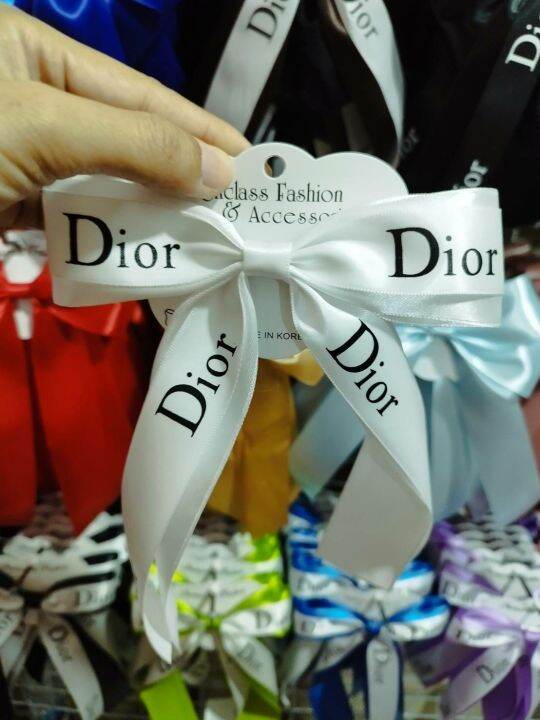 ตา168ช้อป-โบว์dior-ริบบิ้นมัดผม-โบว์น่ารักๆ-พร้อมส่งจากไทย