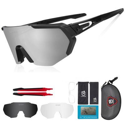 Queshark QUESHARK New Design Polarized Cycling Sunglasses Mirrored UV400 With Free Gift 3 QE42
