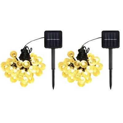 Solar String Lights Outdoor 60 Led with 8 Lighting Modes Waterproof Solar String Lights for Garden Wedding Party Decor