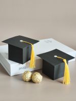 【YF】✸☋♝  10pcs of graduation bachelor hat with gift box packaging