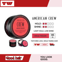 American Crew Cream Pomade, Moisturizing and Conditioning (85ML), Light Hold, Low Shine. Textured look while taming hair. Ideal for short to medium hair.