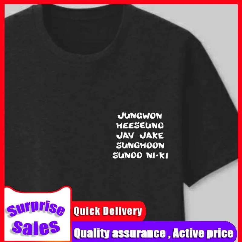 MERCHANDMANIA long sleeve T-shirt enhypen niki park jungwon sunoo heeseun  jay jake clothing male child