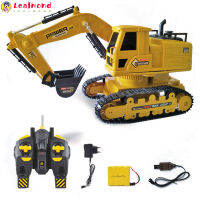 Leal ในสต็อก10-Channel รีโมทคอนโทรล Excavatorl จำลองการชาร์จยานพาหนะวิศวกรรมพร้อมดนตรีและแสง