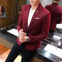 ZZOOI Boutique New Mens Fashion Business Slim Casual British Style Gentleman Breathable and Comfortable Korean Style Dress Suit