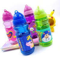 เด็กน้ำ Sippy ถ้วยสร้างสรรค์การ์ตูนด้วยหลอดรั่วซึมขวดน้ำกลางแจ้งเด็ก Cupfashion รายการจี้