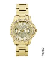 นาฬิกาข้อมือผู้หญิง GUESS Gold Dial Analog Gold Bracelet Ladies Watch W0705L2