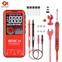 QHTITEC Digital Multimeter Soldering Iron Kit 5999 Counts Tester USB Charge T-RMS DC AC Voltage Capacitance Ohm NCV Multimetro Electrical Trade Tools