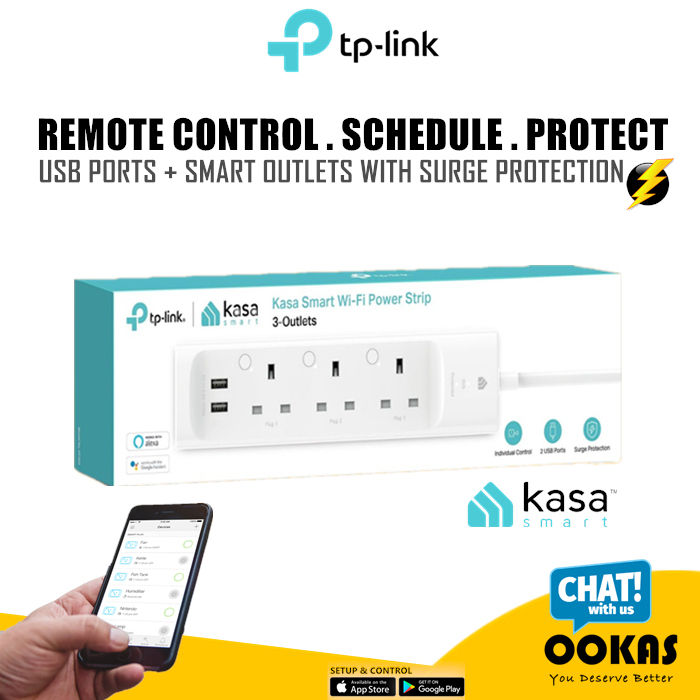 TP-Link (KP303) Kasa Smart Power Strip 3-Outlets