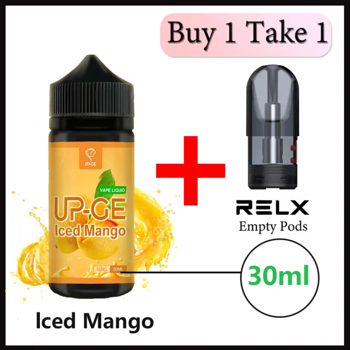 【30ml Juice+1Pod】Relx Ice Mango Juice Flavor Nic Salt Vape E Juice With
