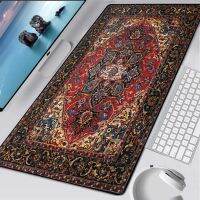 Persian Carpet Mouse Mat Computer Large Mousepad Flower Office Rubber Mat waterproof Non-slip Table Pads Deskmat Rug 90x40 80x30