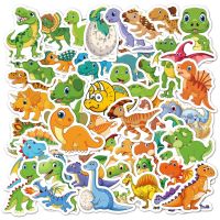 [NEW EXPRESS]♨♈▽ 50 pcs Cute Dinosaur Babies Cartoon Waterproof PVC Stickers