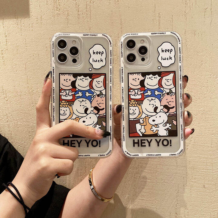 Phone Case Vivo V29e 5G Snoopy Pattern Cute Cartoon Transparent Soft ...