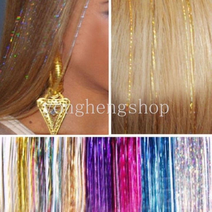 100cm-glitter-sparkle-shiny-dazzles-hair-tinsel-rainbow-holographic-twinkle-hair-extensions-highlights-hippie-braiding-headdress