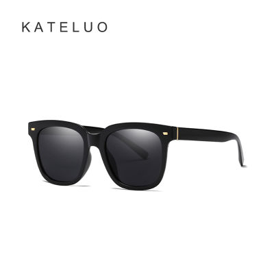 KATELUO แว่นกันแดดโพลาไรซ์ผู้หญิงแว่นกันแดดแฟชั่นใหม่ TR90 CJ1946แว่นกันแดดย้อนยุคสำหรับชาย-หญิง