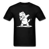 Happy Dabbing West Highland Terrier Dog Men Tshirt Shih Tzu Hip Hop Dance Cute Animal Corgi Summer Tops Tees 100% Cotton - T-shirts - AliExpress