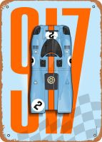 917ป้ายดีบุกโลหะบรรณาการชั้นนำ8X12ในรถยนต์และโปสเตอร์โบราณแข่งรถตกแต่งมนุษย์ถ้ำ