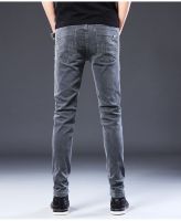 Fashion Distressed Comfort Stretch grey Jeans Pants