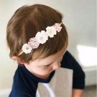 、‘】【= Artificial Flower Baby Headband Hundred Day Newborn Infant Toddler For Baby Shower Little Girls Photograph Props Present Supplie